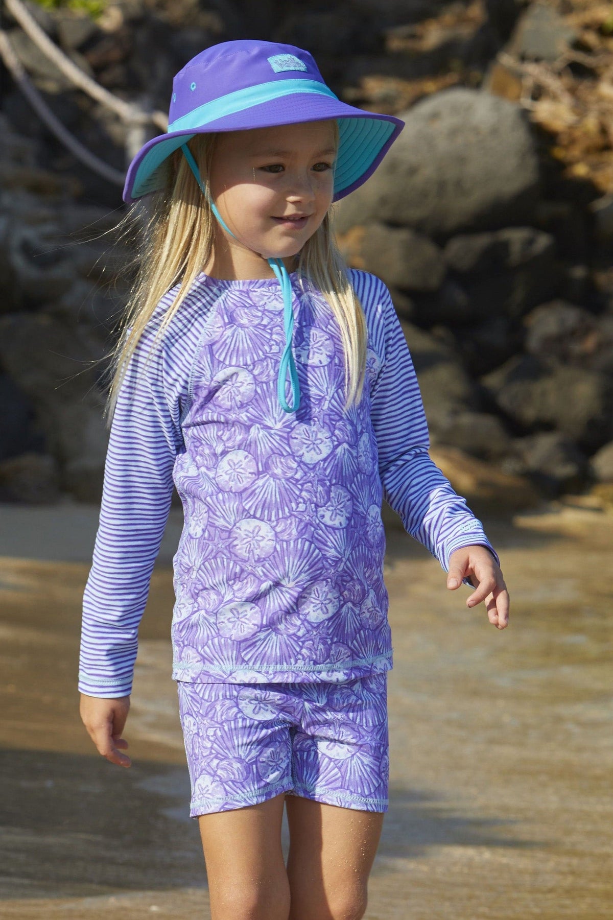 Girl's Zippy Long Sleeve Sun & Swim Shirt