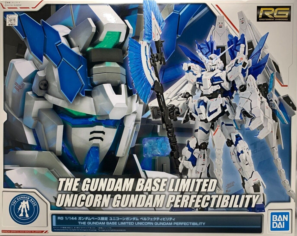Gundam 1/144 RG Unicorn Gundam Perfectibility The Gundam Base Limited Model Kit Exclusive