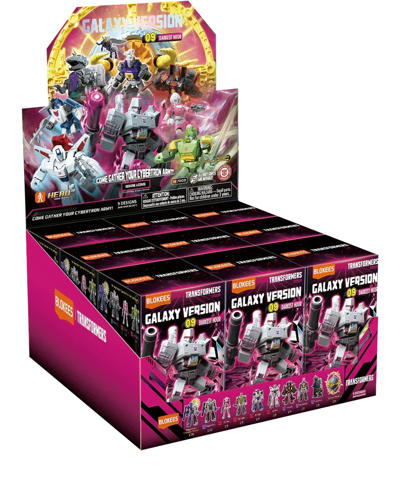 Blokees Transformers Model Kits Experience Galaxy Version #09 Darkest Hour Mystery Box Trading Figure Set of 9