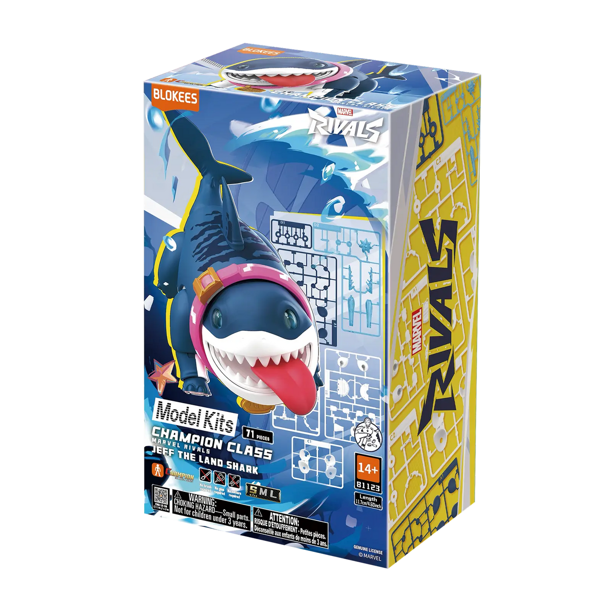 MARVEL RIVALS™ CHAMPION CLASS 12 JEFF THE LAND SHARK™ MODEL KITS | BLOKEES