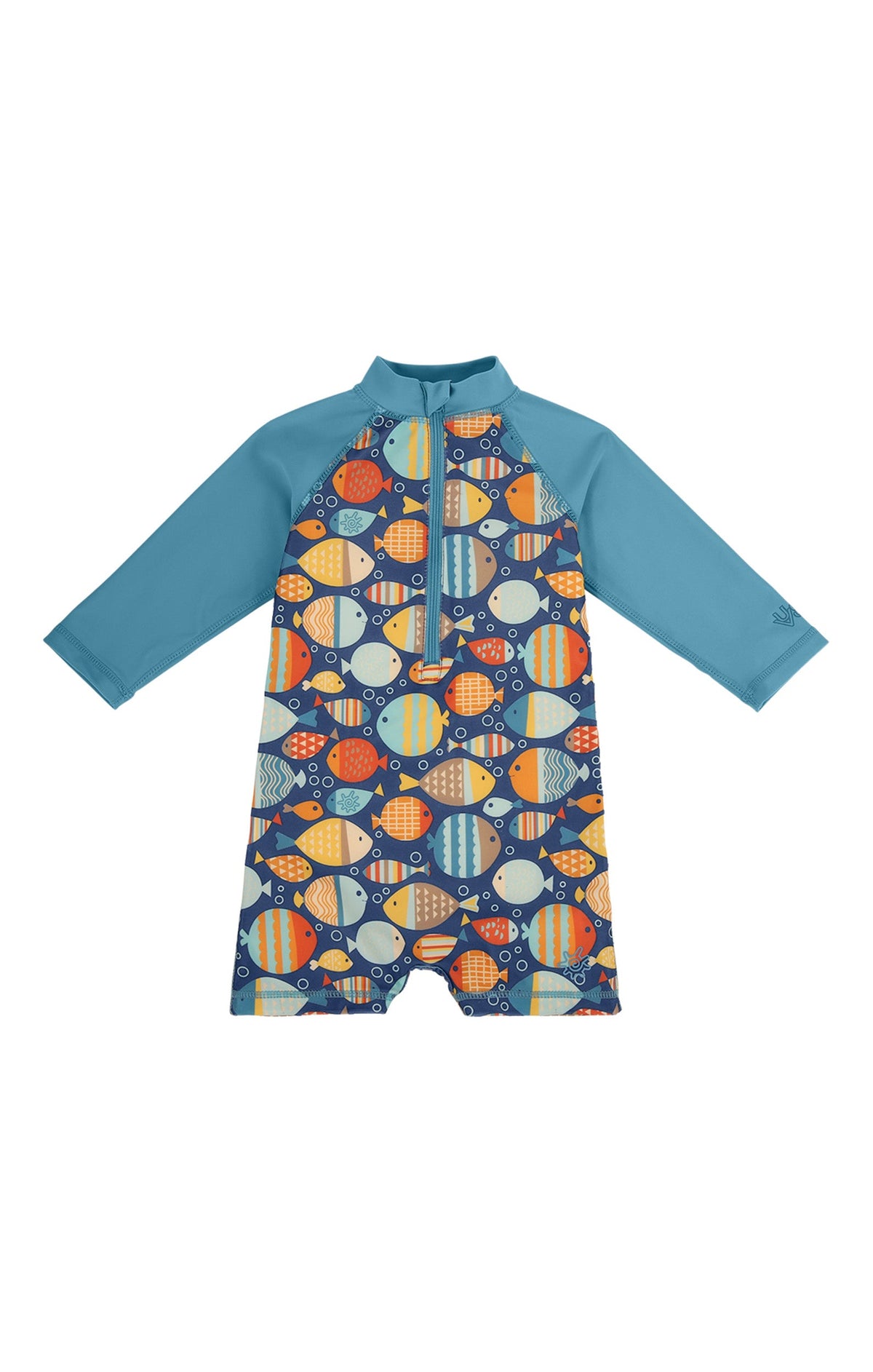 Baby Boy's Long Sleeve Swim Romper