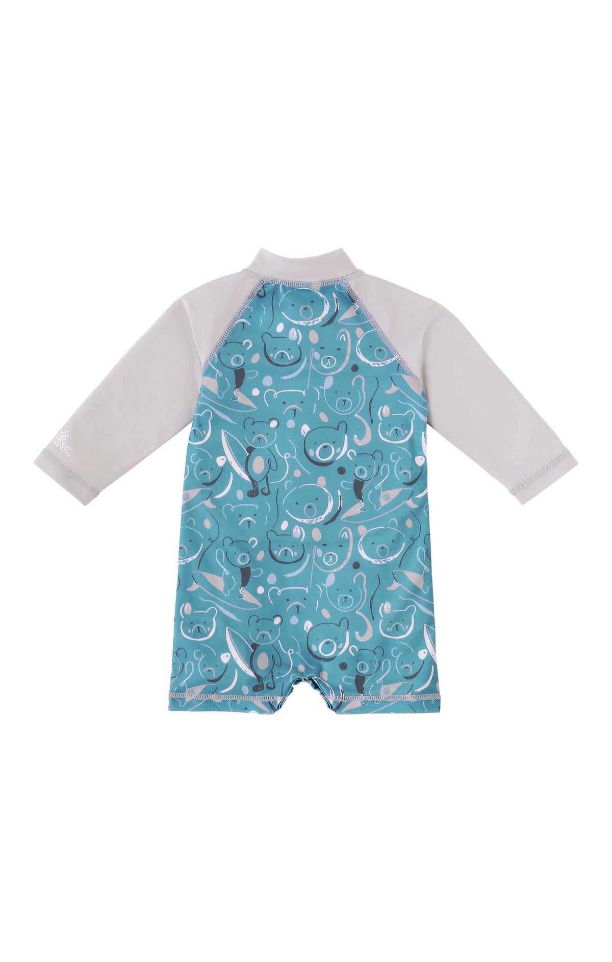Baby Boy's Long Sleeve Swim Romper