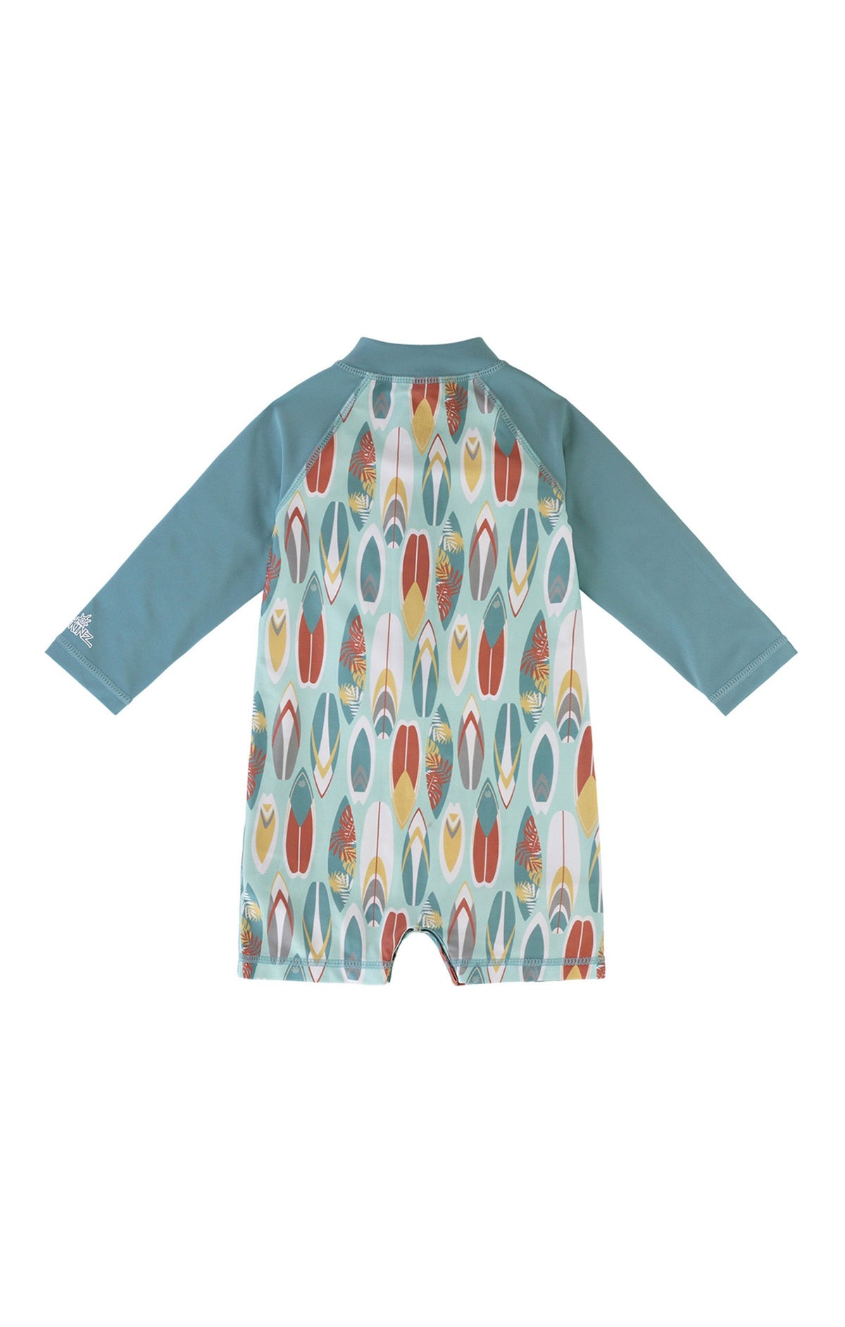 Baby Boy's Long Sleeve Swim Romper