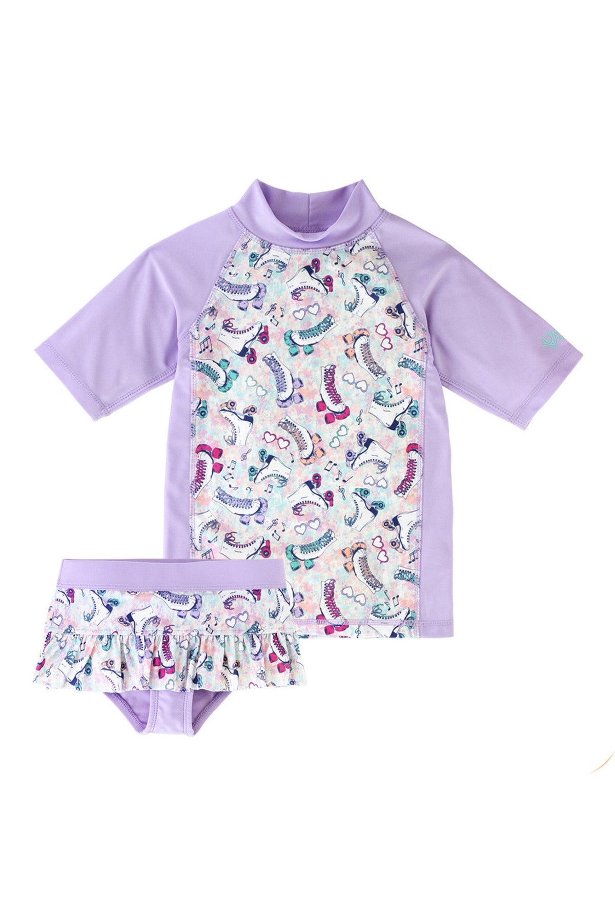 Girl's Short Sleeve Sunny Swim Set