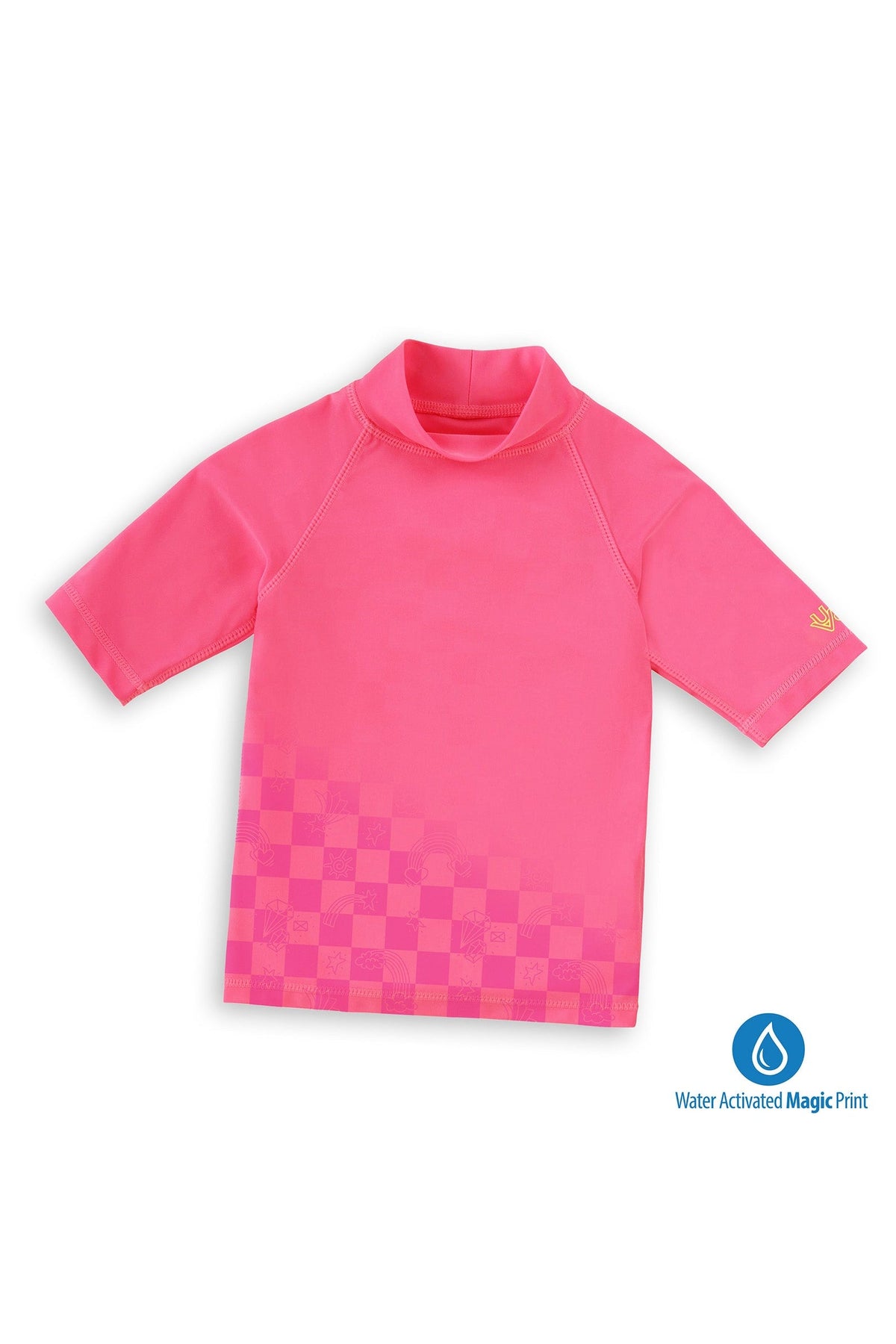 Kid's Neon Short Sleeve Sun & Swim Shirt