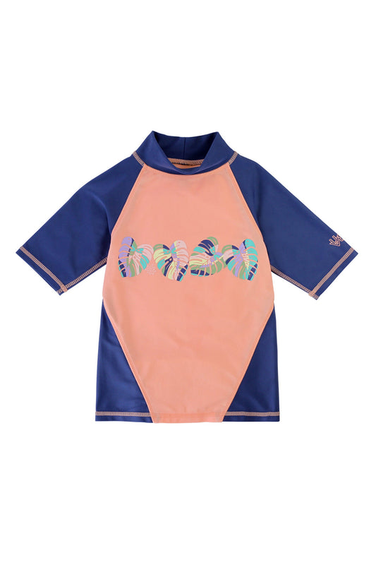 Girl's Short Sleeve Sport Sun & Swim Shirt