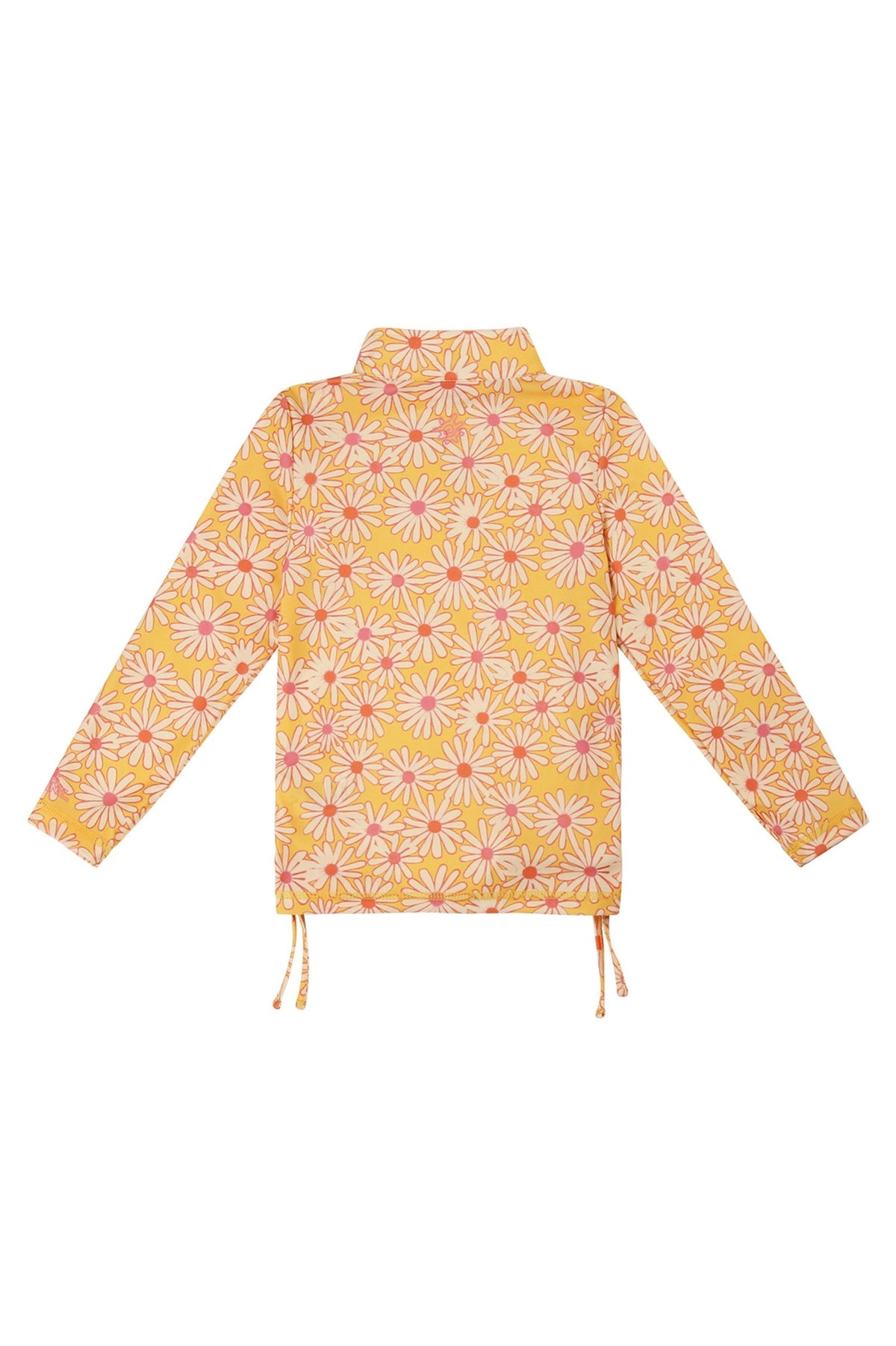 Girl's Half Zip Ruched Sun & Swim Shirt