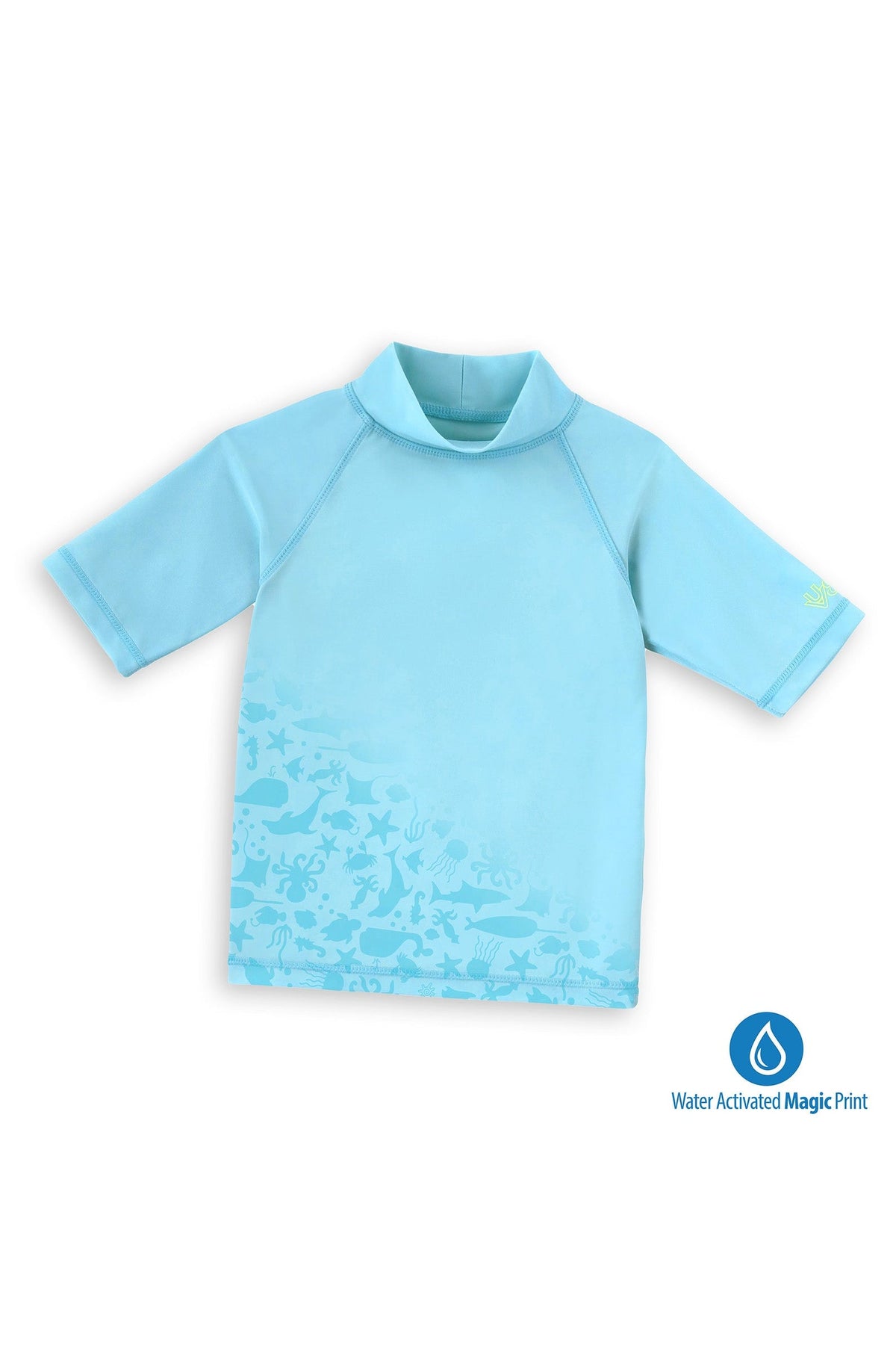 Kid's Neon Short Sleeve Sun & Swim Shirt