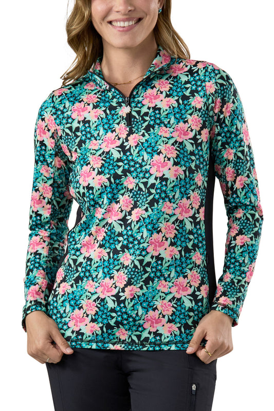 Women's Quarter Zip Vented Sun Shirt