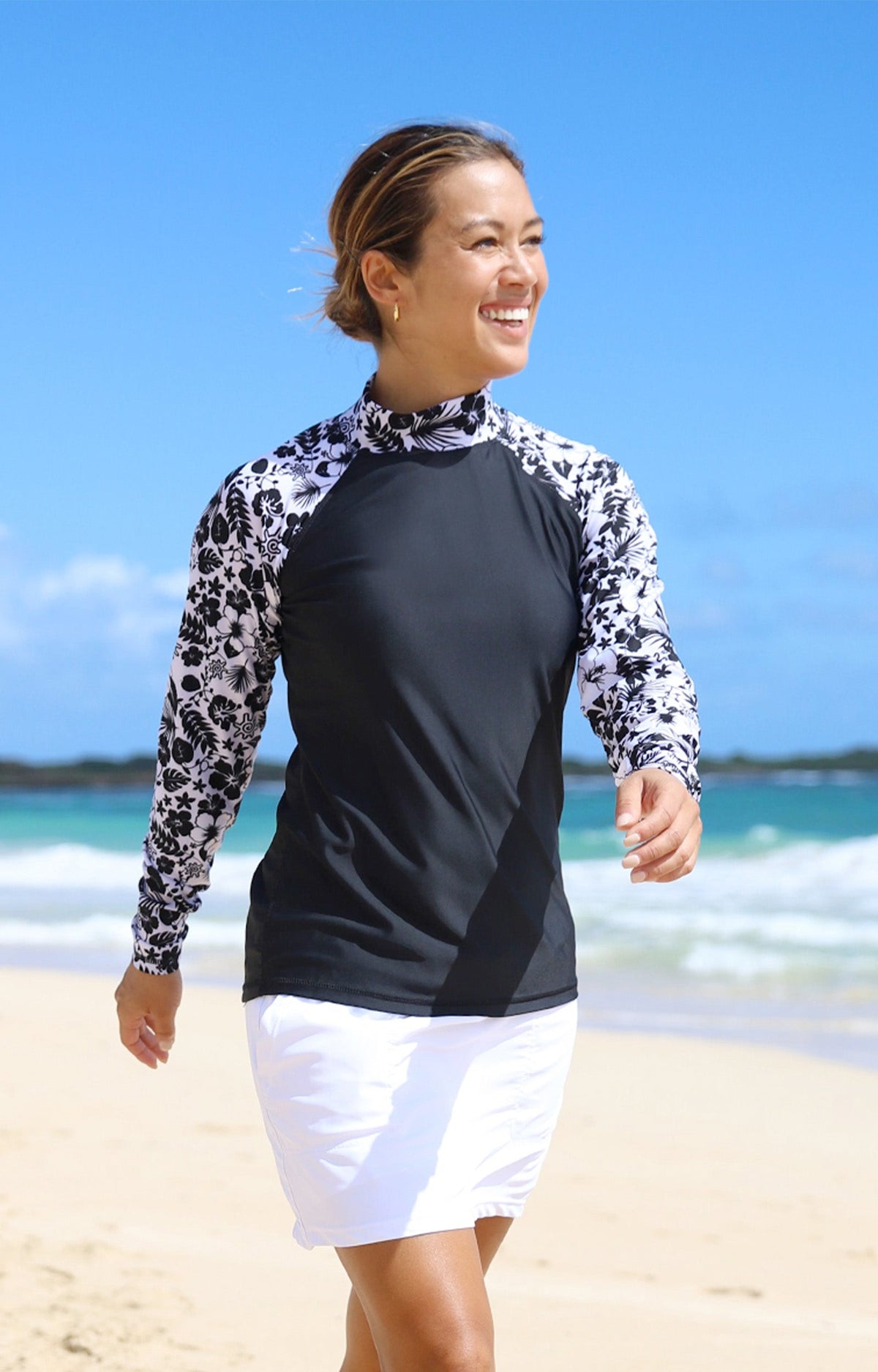 Women's Aloha Long Sleeve Sun & Swim Shirt