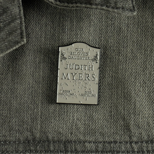 Halloween - Judith Myers Tombstone Enamel Pin