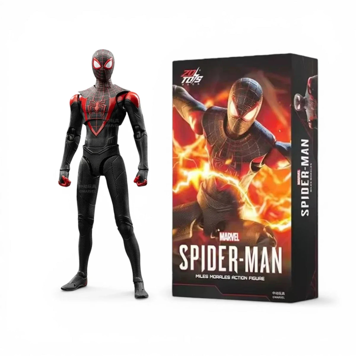 ZD Toys Spiderman Miles Morales Action Figure