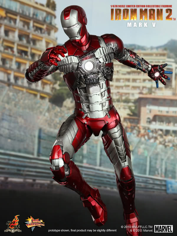 Hot Toys Iron Man (Mark V) 1/6 Scale Action Figure